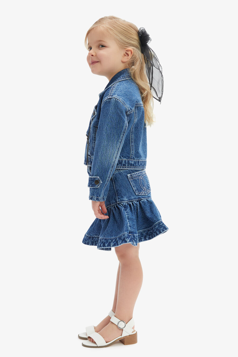 Girls Coco Denim Mini Skirt