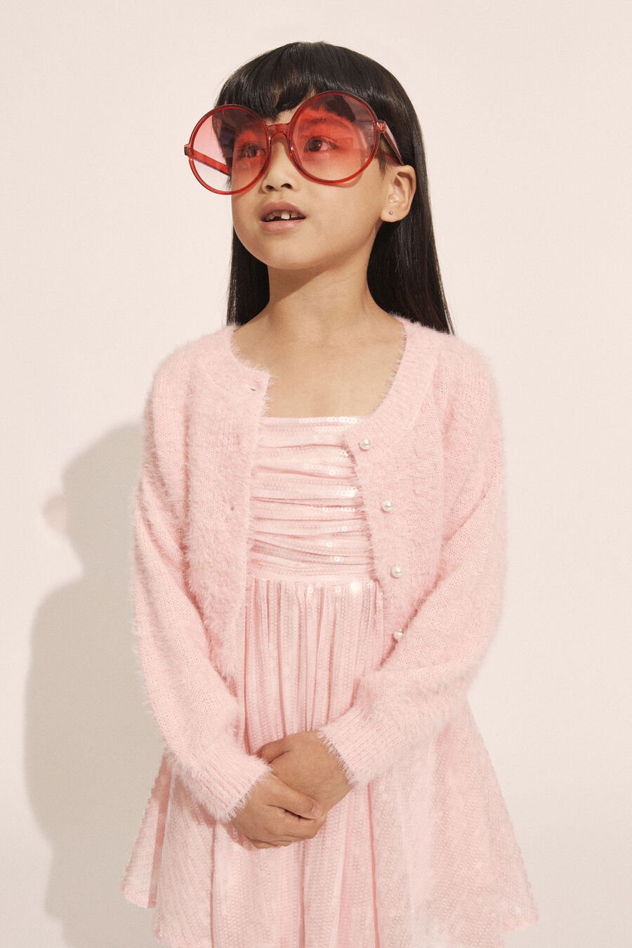 Girls Bell Sleeve Cardi