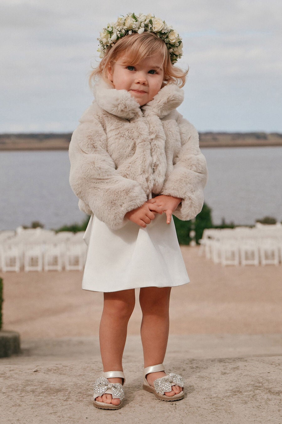 Baby Girl Athera Cropped Faux Fur Jacket