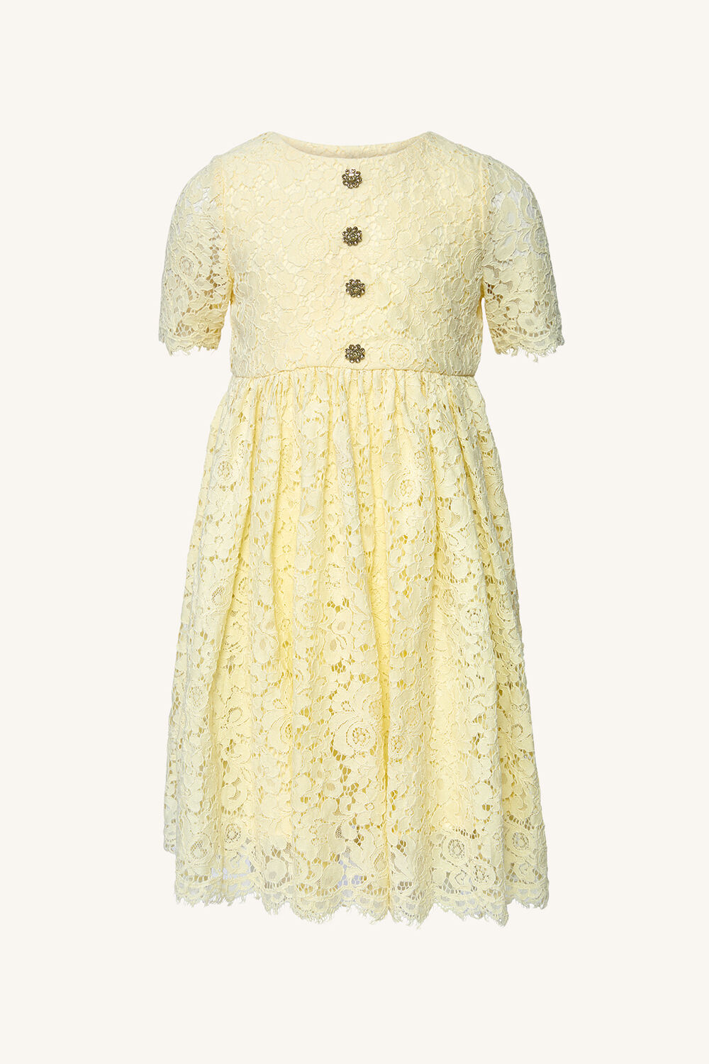 Girls cream lace dress 2025