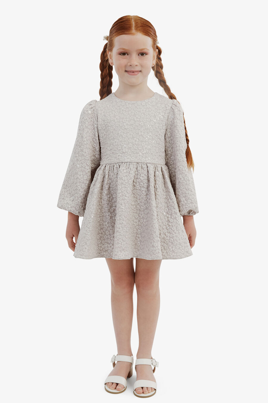 MIRAE MINI DRESS in colour SILVER