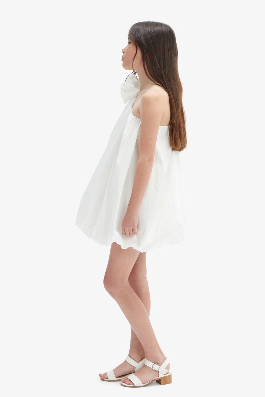 ALERY BUBBLE DRESS in colour WHITE