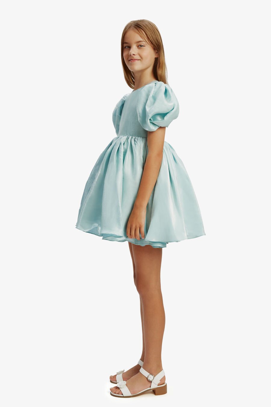 JULIET MINI DRESS in colour BIJOU BLUE