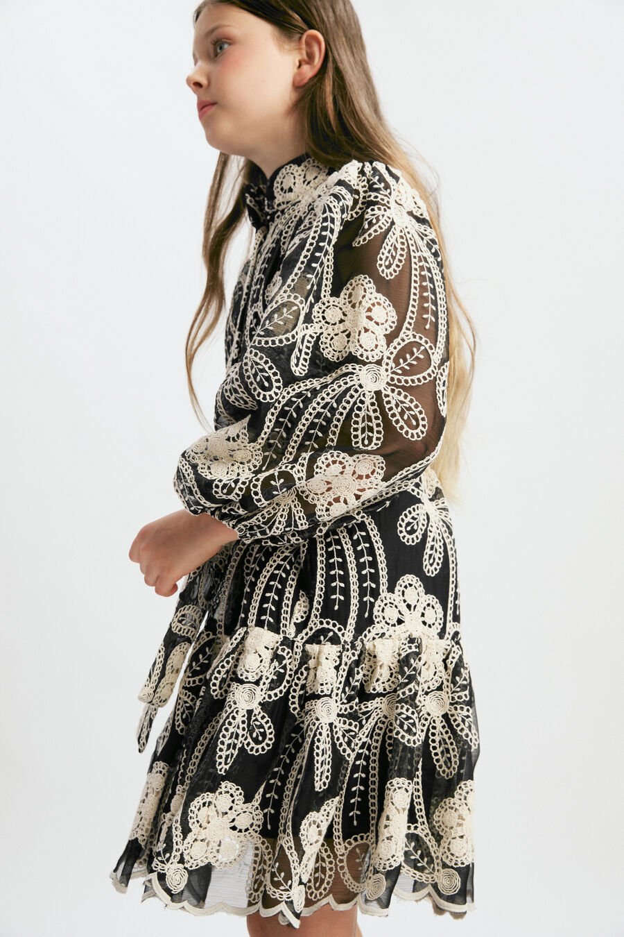 MAYA MINI SHIRT DRESS in colour BLACK