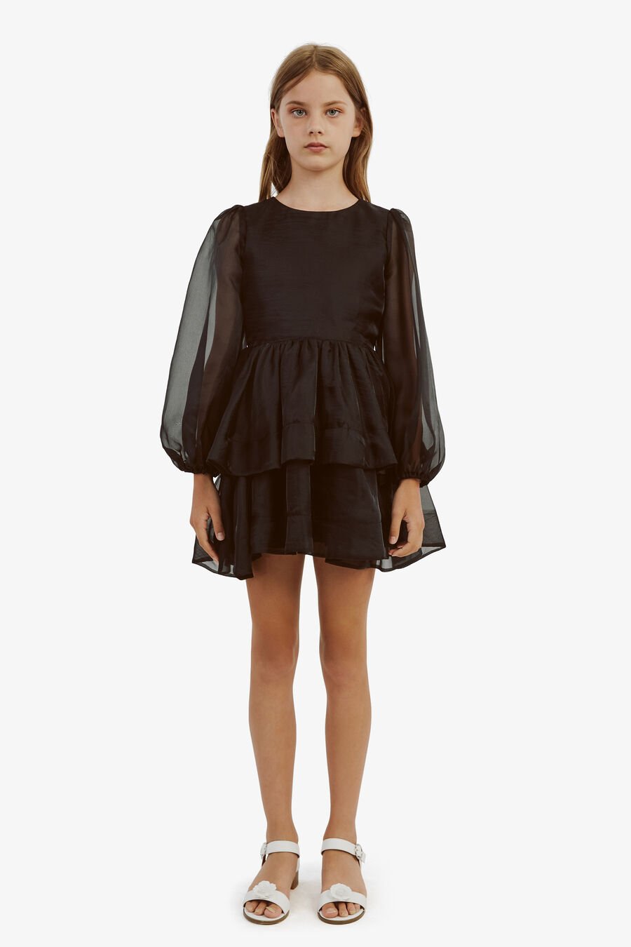 WEDNESDAY ORGANZA DRESS in colour BLACK