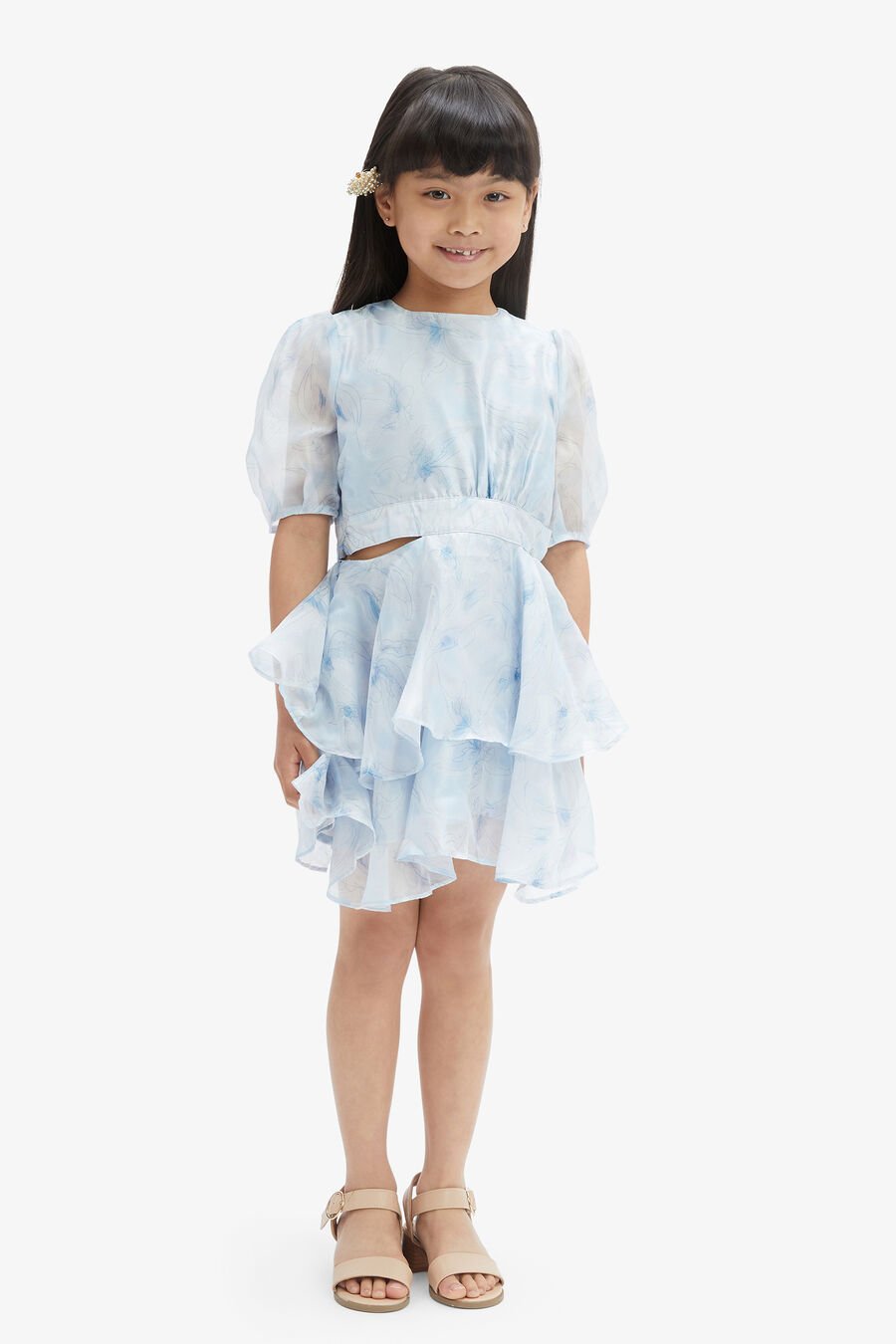 LUCIA MINI DRESS in colour BLUE INK