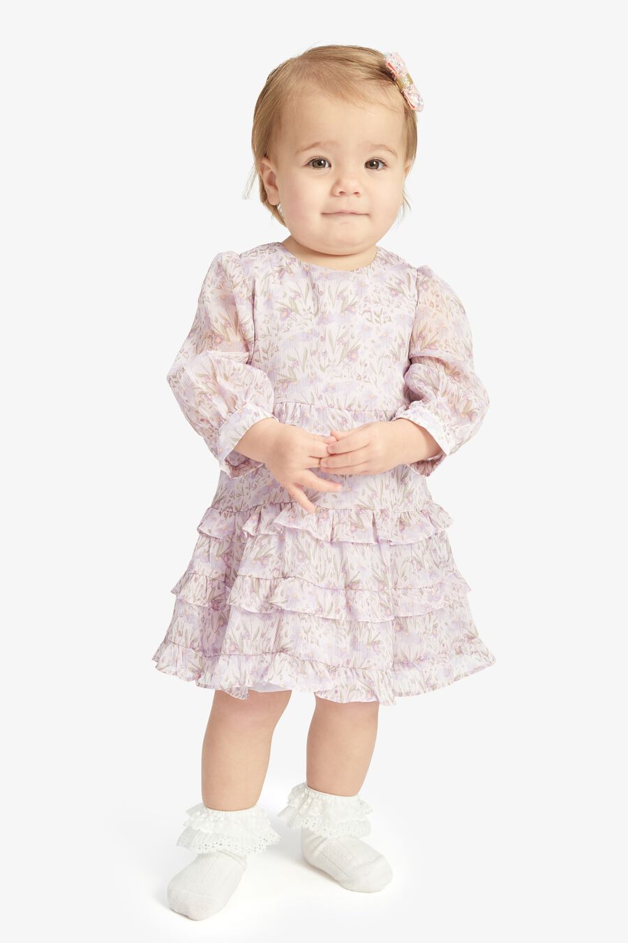HENRI FLORAL DRESS in colour LILAC DTSY