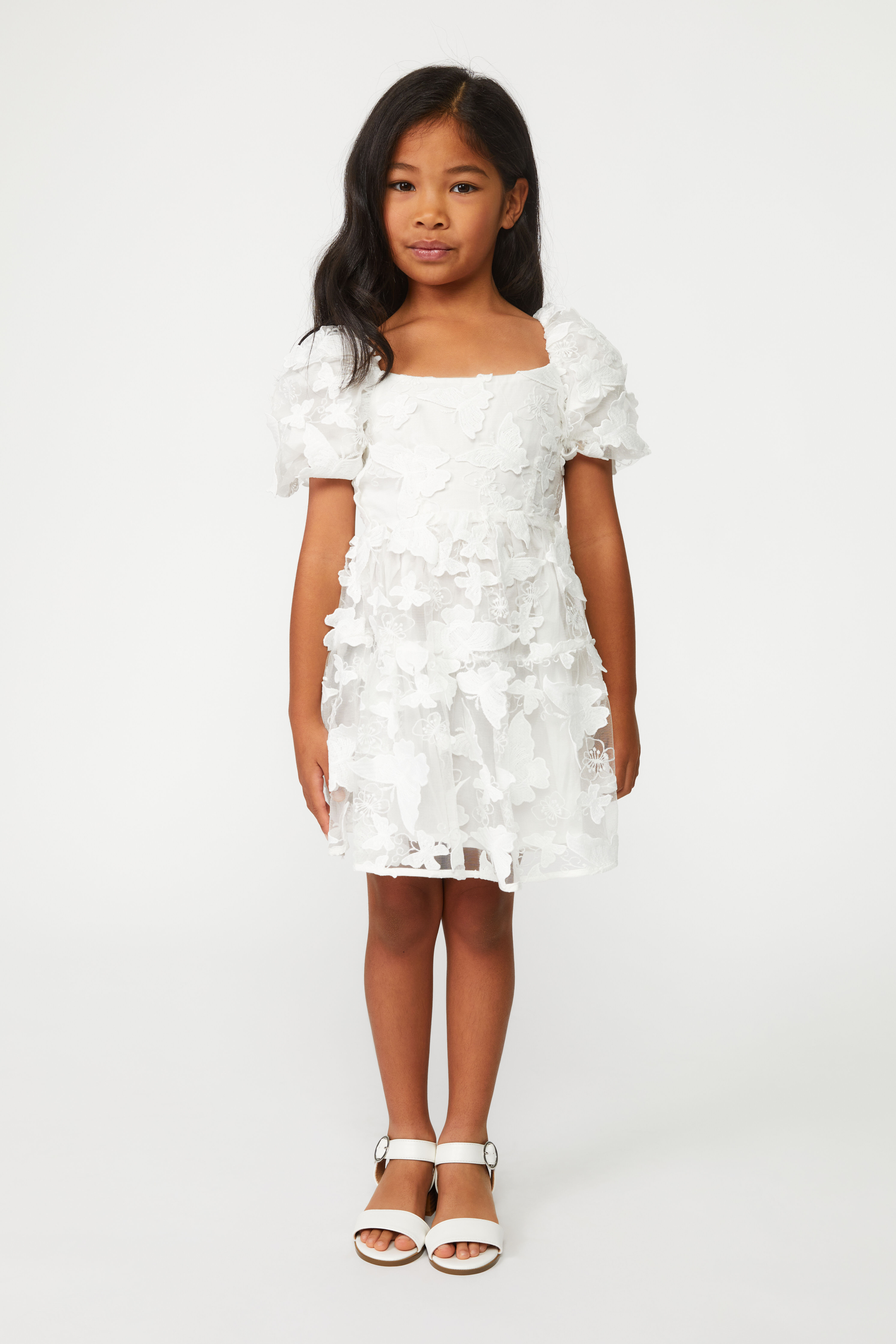 Butterfly discount dress white