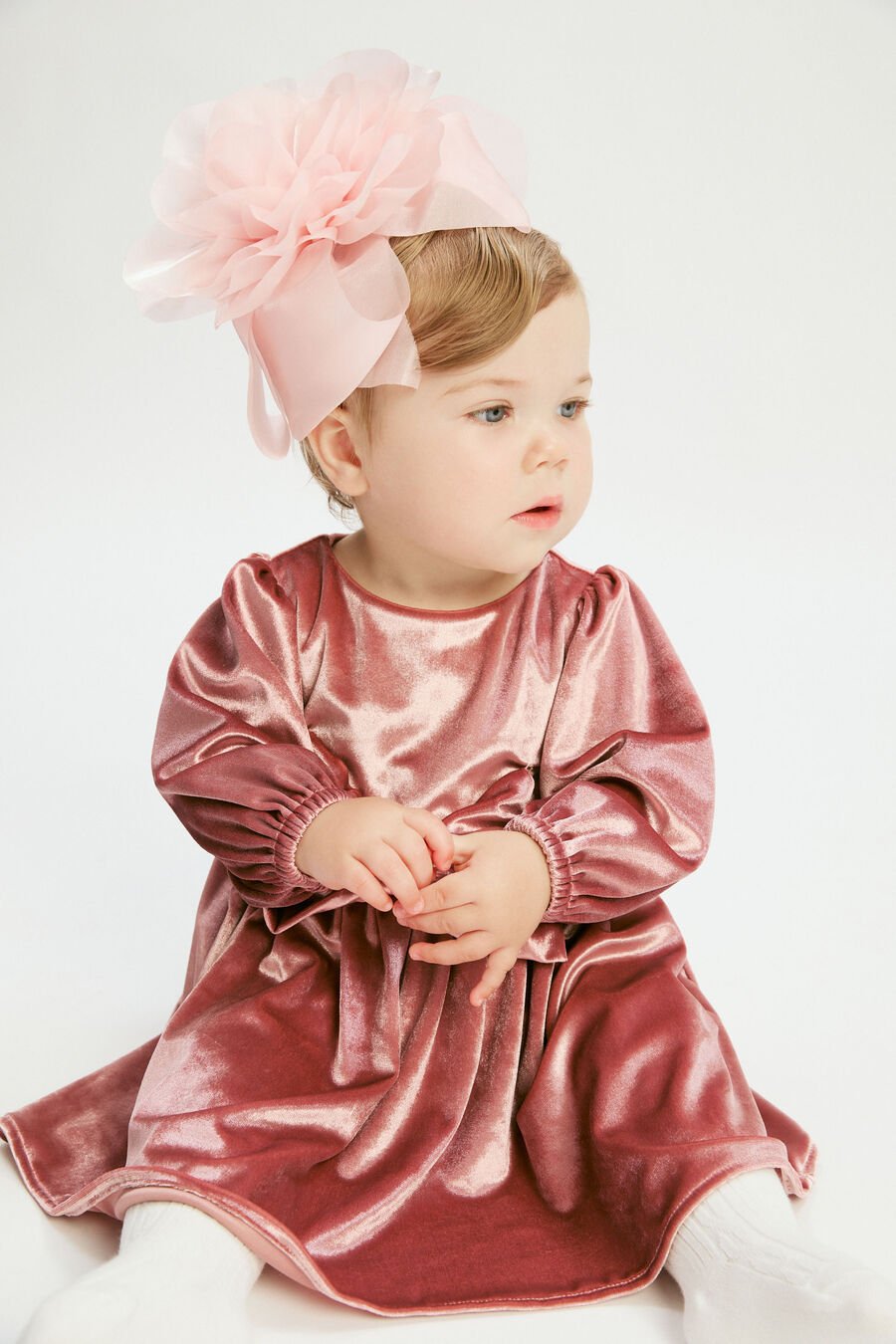 Baby Girl Lindsey Velour Dress