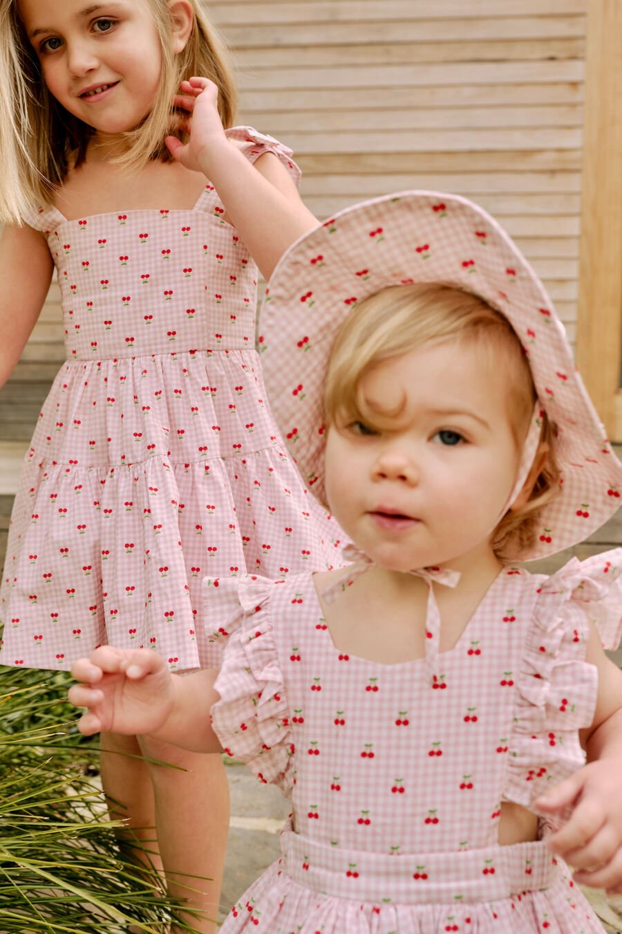 SUKI CHERRY MINI DRESS in colour Pink