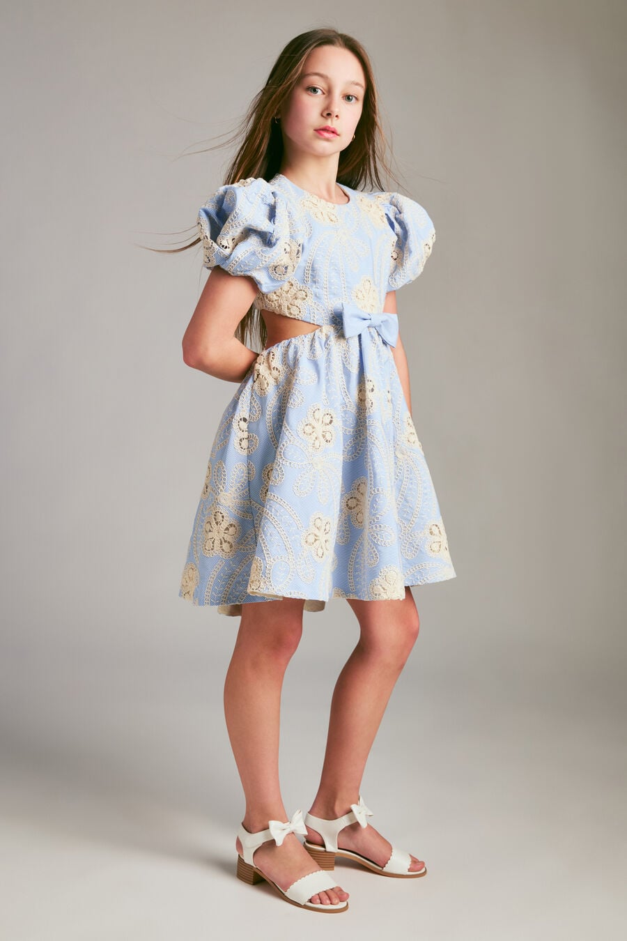 Girls Bella Stripe Mini Dress