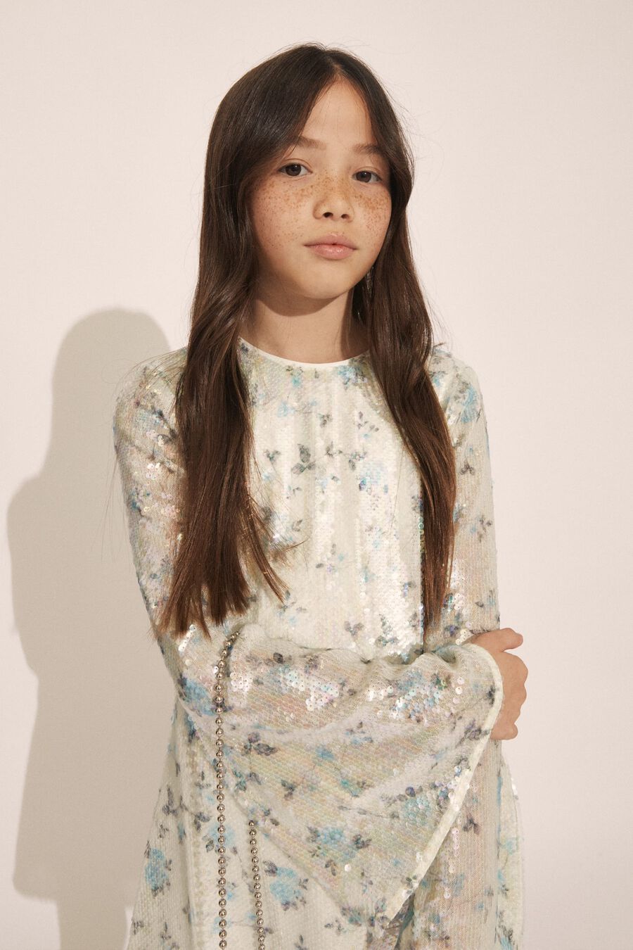 MARTA SEQUIN DRESS in colour BLUE