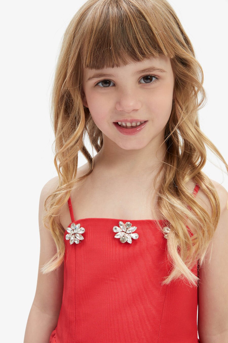 EDEN MINI DRESS in colour RED