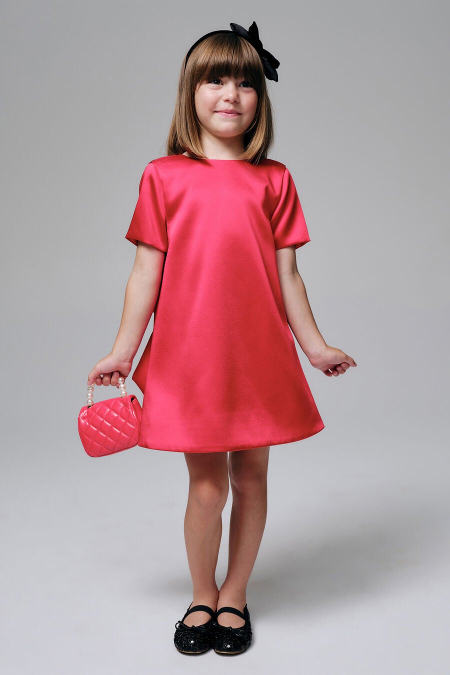 Girls Demi Bow Back Dress