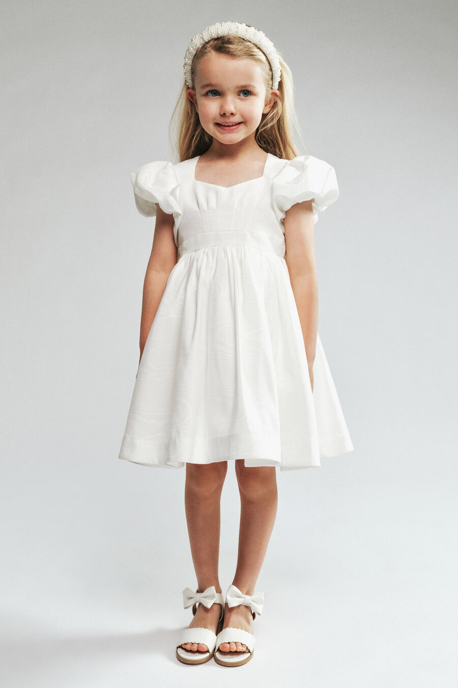 HARRIET TAFETTA DRESS in colour ORCHID WHT