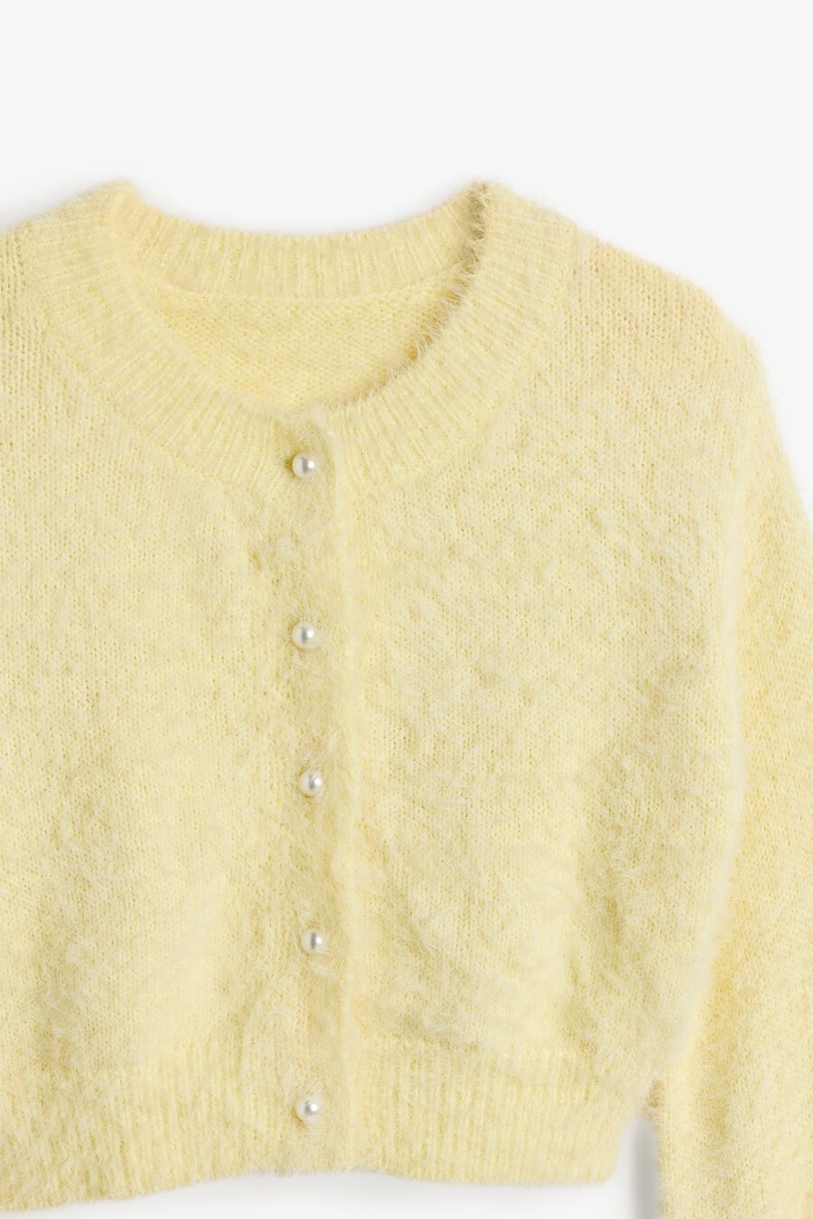 BELL SLEEVE CARDI in colour LEMON