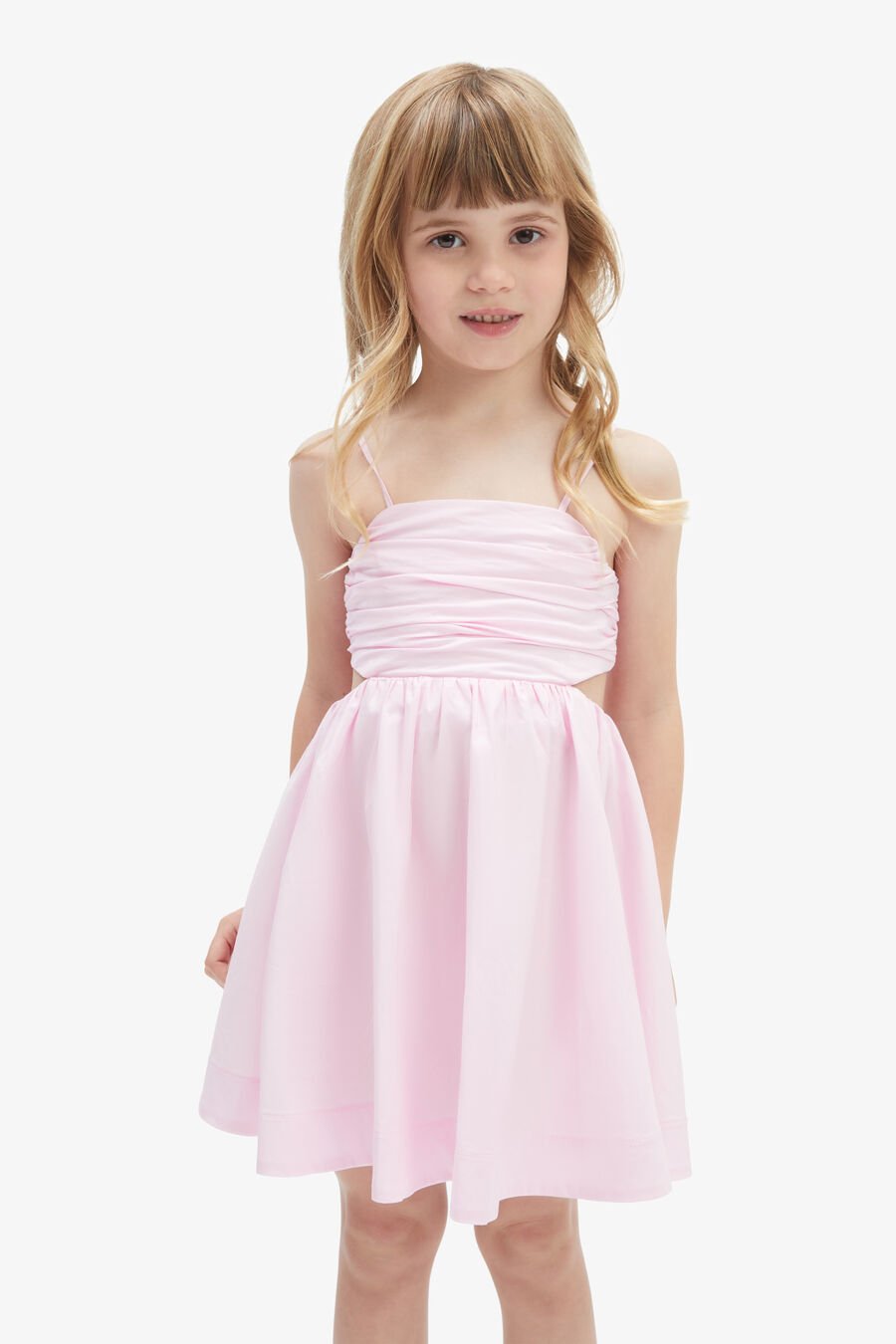 ZARELA POPLIN DRESS in colour BLISS PINK