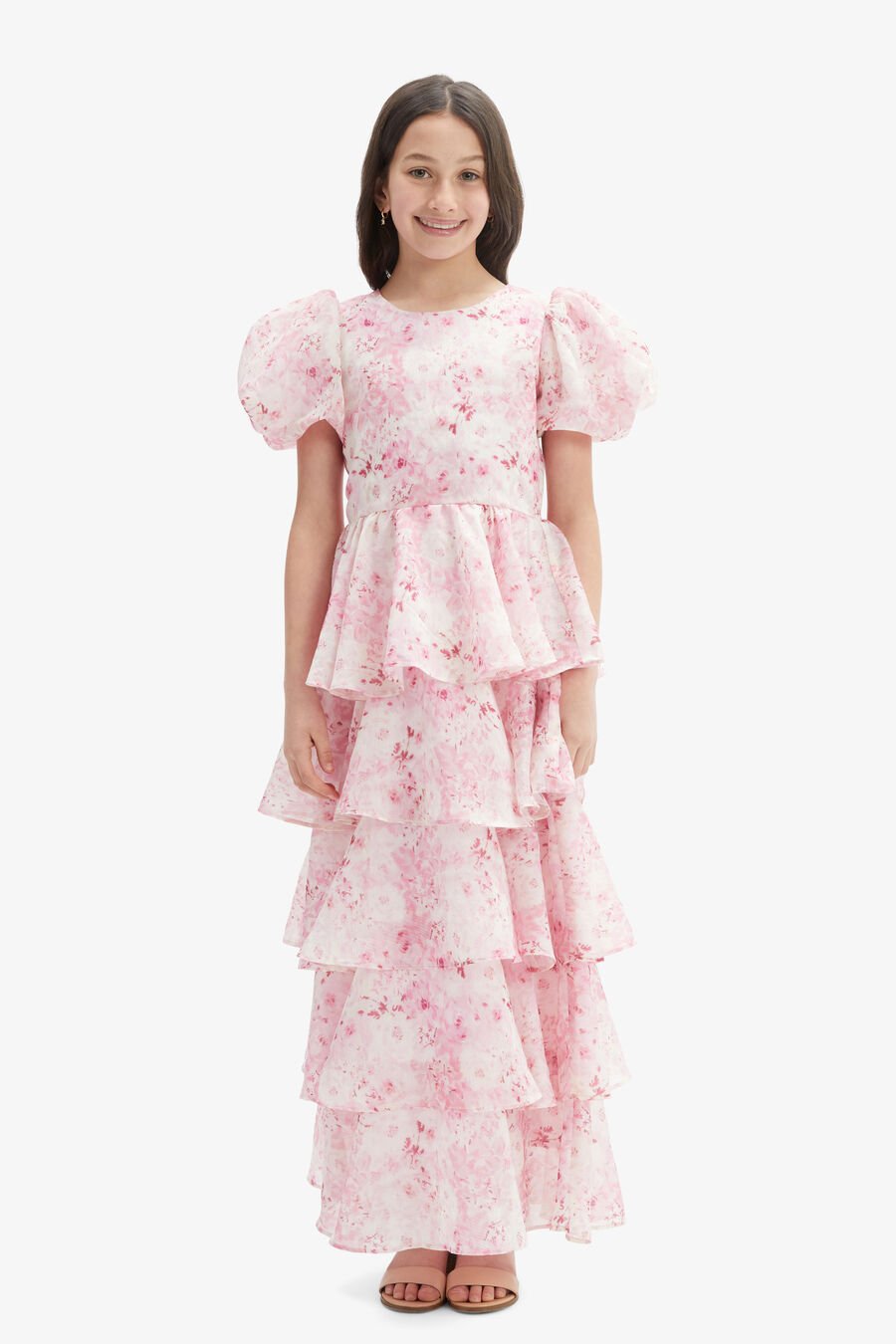 LENNY MAXI  DRESS in colour Pink Floral