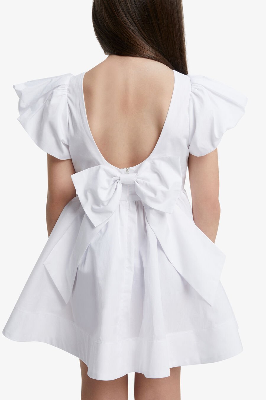 LANAI POPLIN DRESS in colour ORCHIDWHT