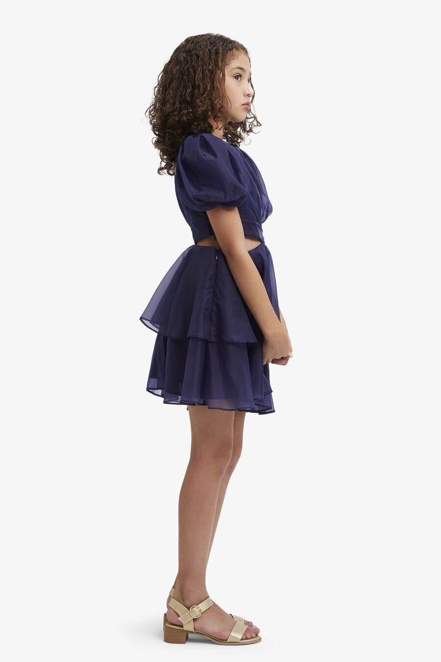 MAIA ORGANZA MINI DRESS in colour NAVY