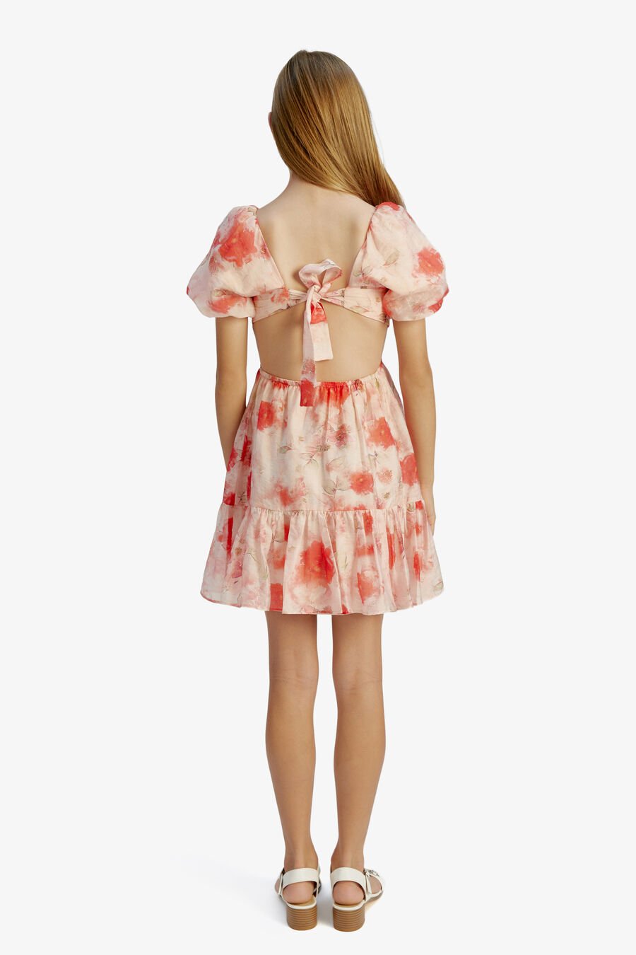 ELLORY MINI DRESS in colour PINK FLORA