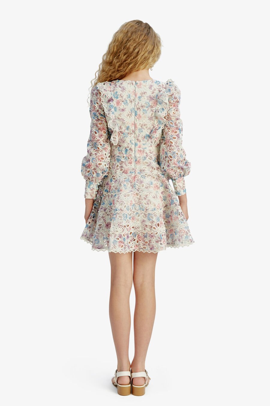 MILEY MINI DRESS in colour Bluepink Floral