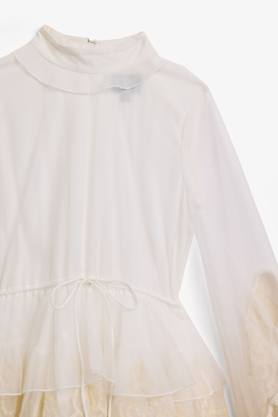 Girls Anyssa Lace Edge Ruffle Dress