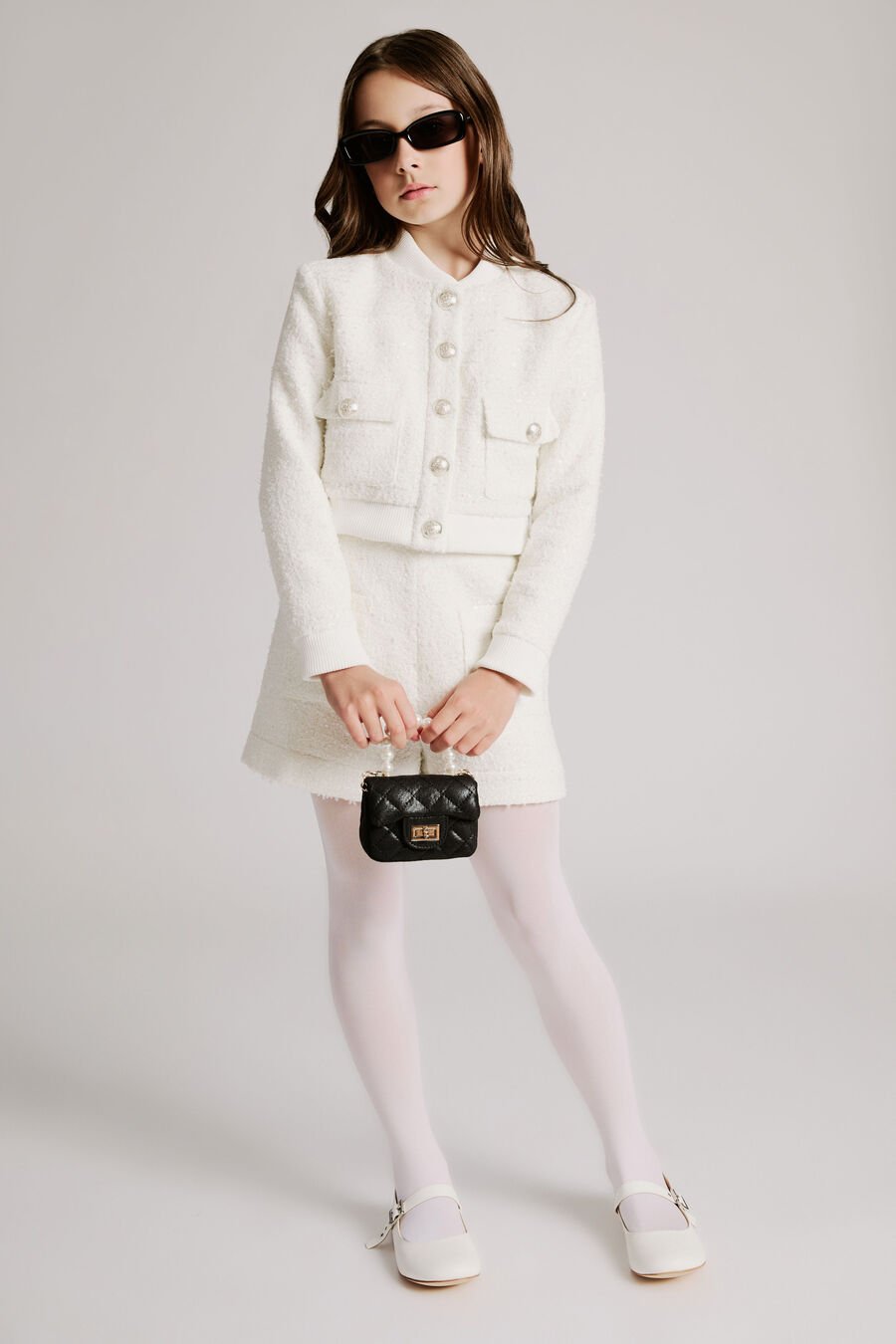 LUCILLE BOMBER JACKET in colour IVORY