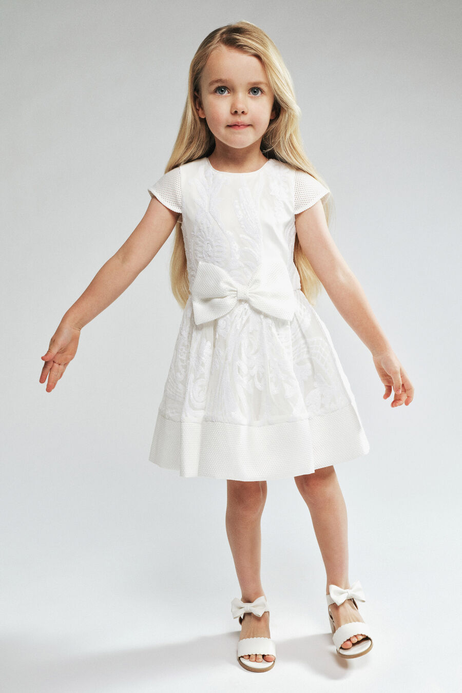 AVA STARLET SEQUIN DRESS in colour IVORY