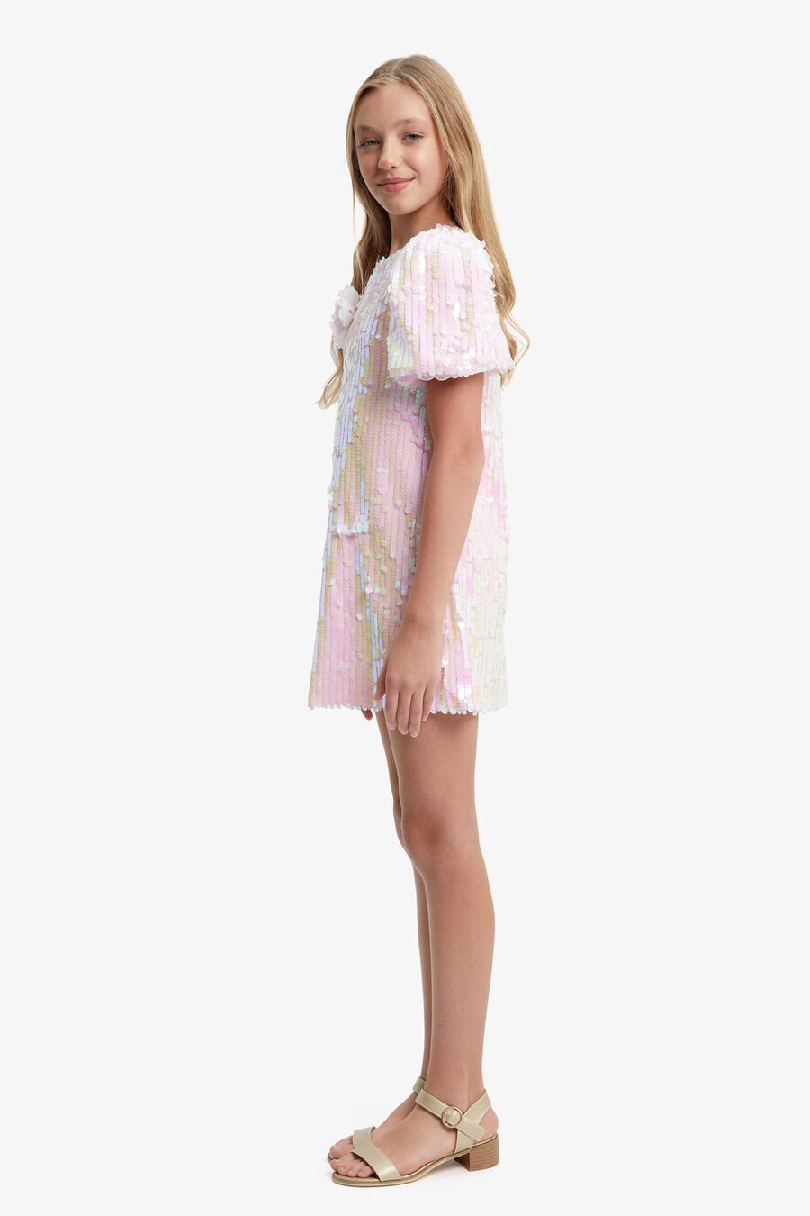 GISELLE MINI DRESS in colour CAMEO PINK