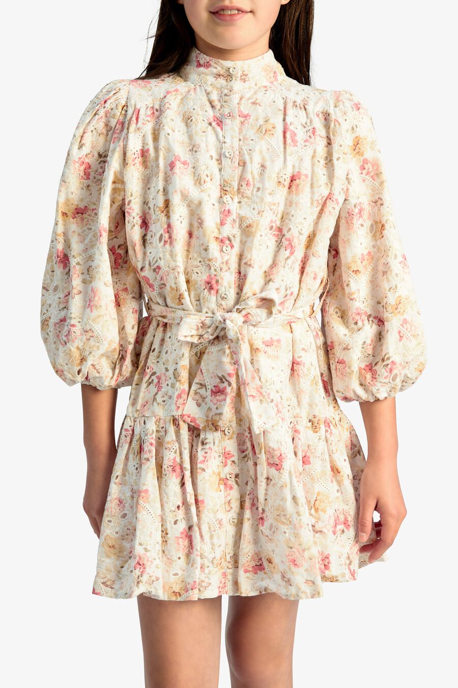 ASHA MINI SHIRT DRESS in colour Vintage Floral