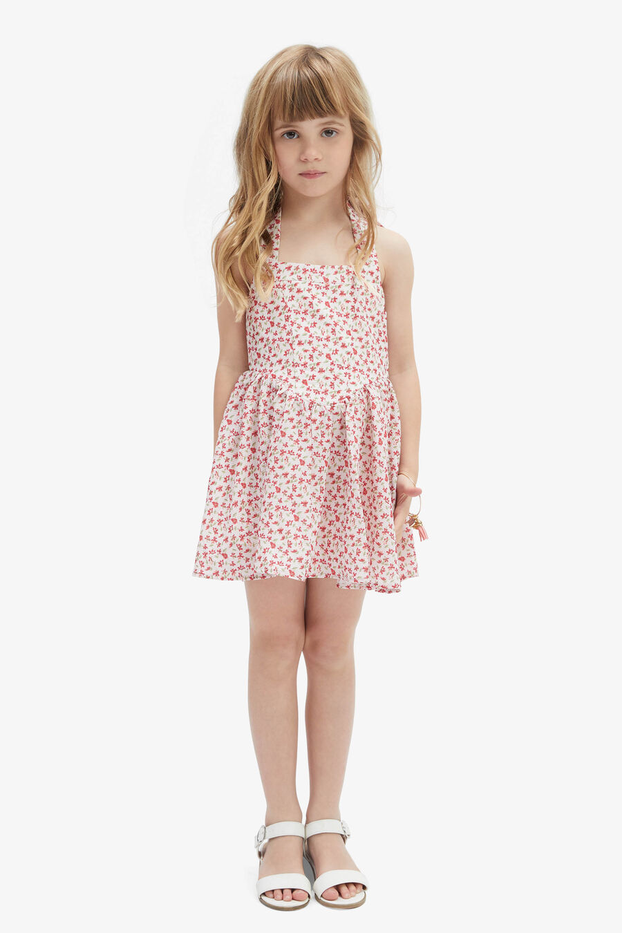 NAKITA DRESS in colour RED DITSY