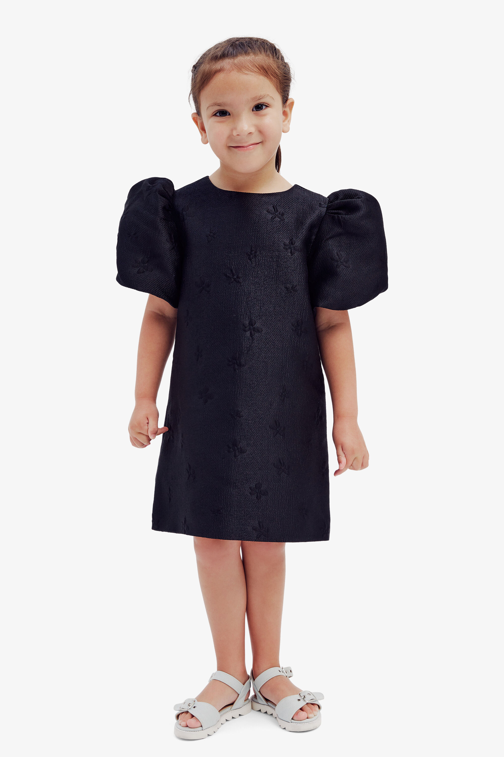 Girls Giselle Mini Dress In Black Bardot Junior