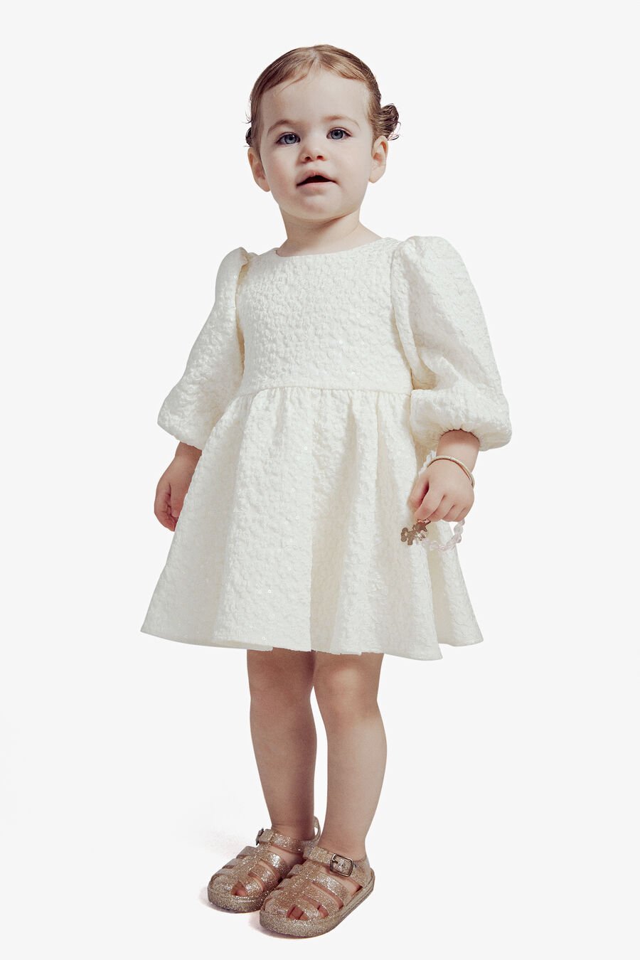 MIRAE MINI DRESS in colour IVORY