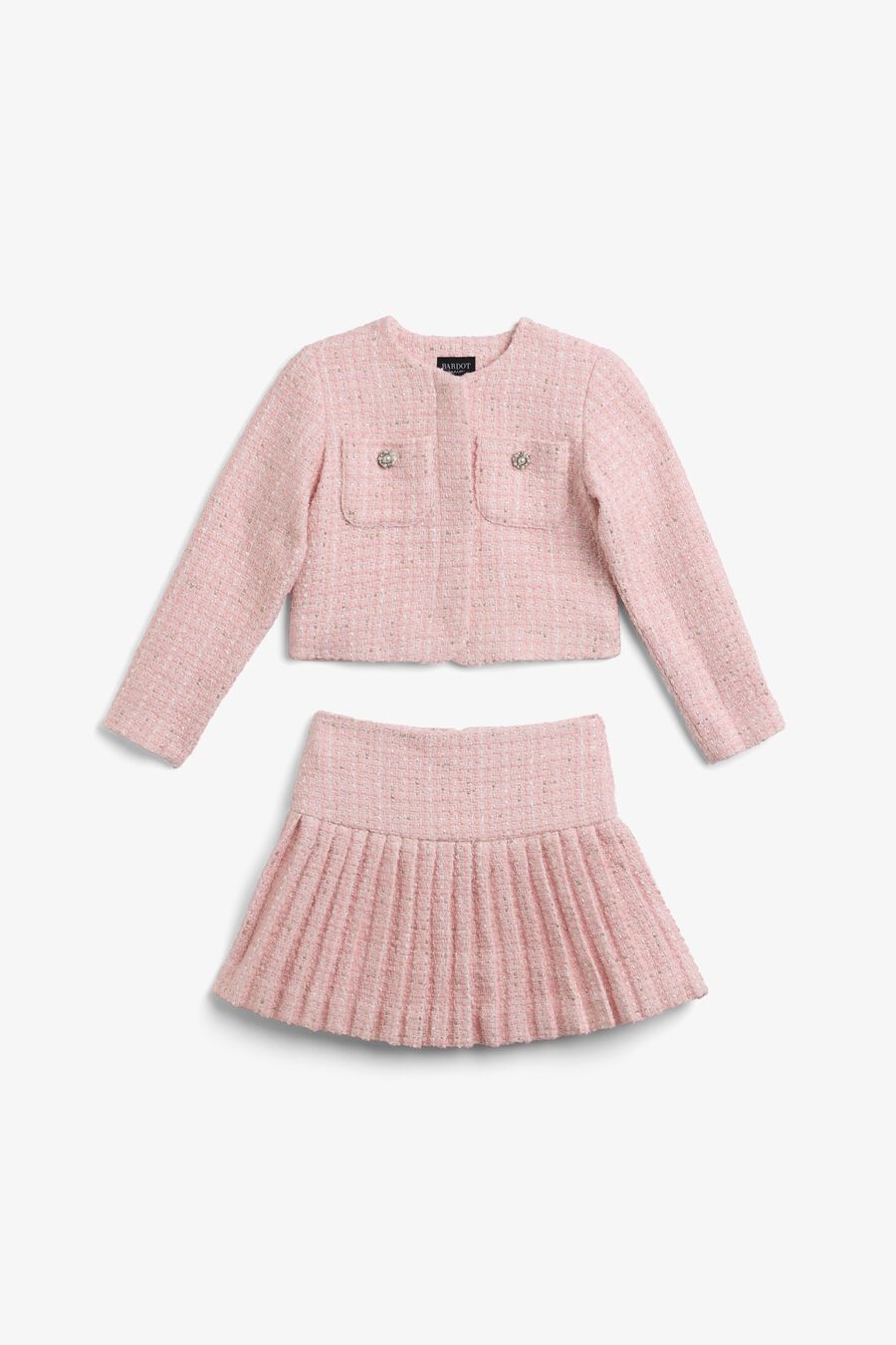 SHILOH BOUCLE SET in colour Bliss Pink