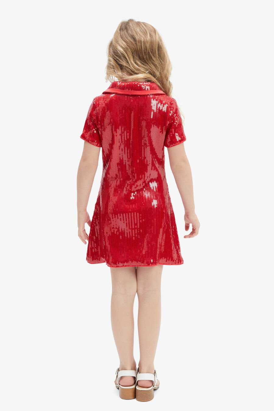 NOAH SEQUIN MINI DRESS in colour RED
