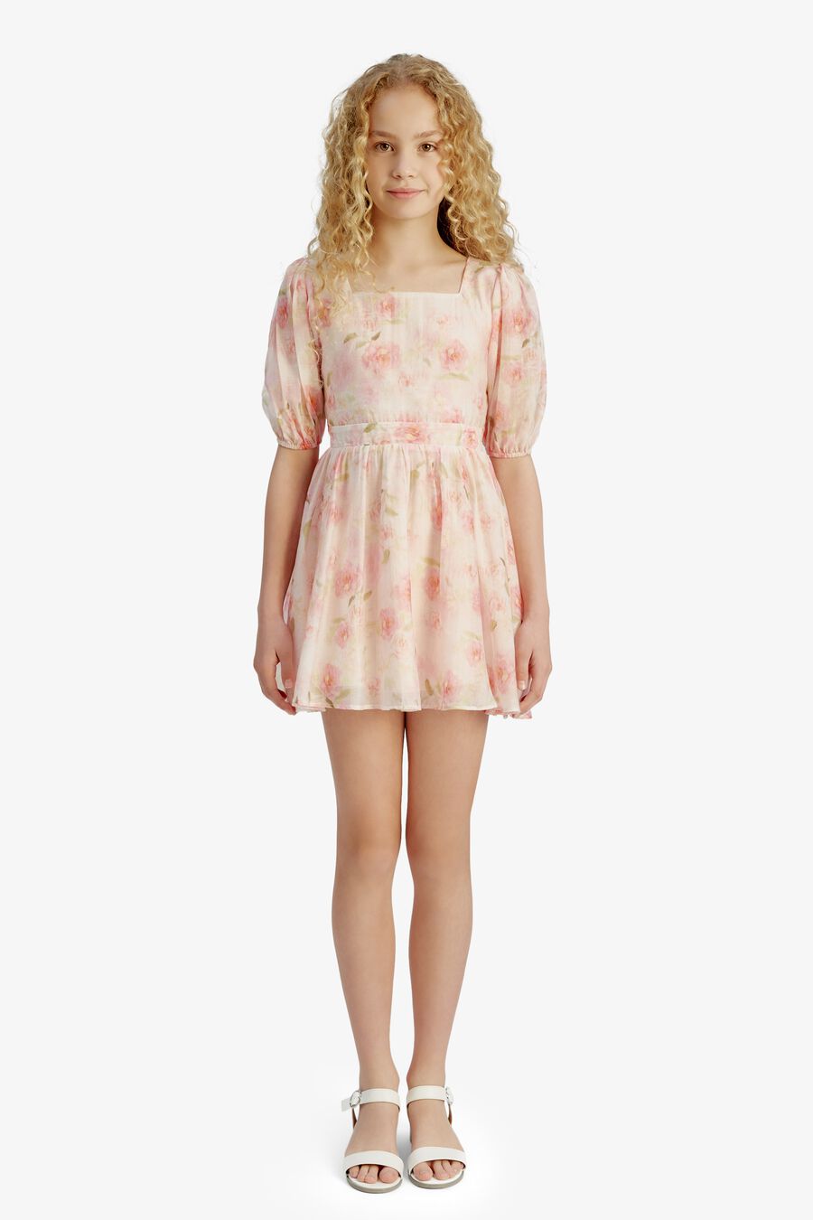 MARGO FLORAL MINI DRESS in colour Pink Floral