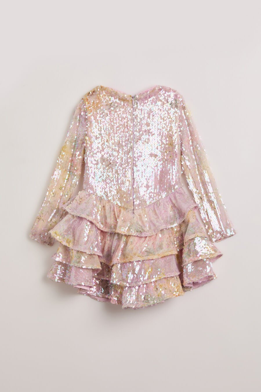 ABBY SEQUIN MINI DRESS in colour PINK FLRL