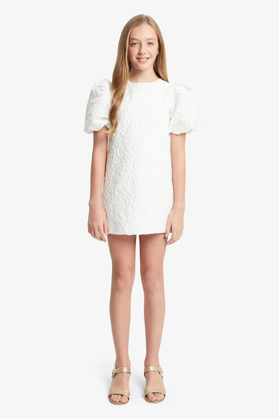 GISELLE MINI DRESS in colour IVORY
