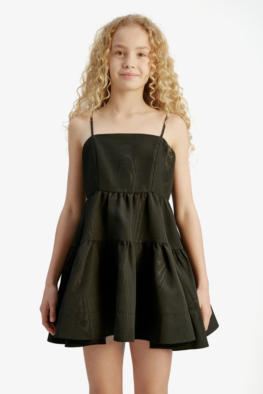CHARLOTTE MINI DRESS in colour BLACK