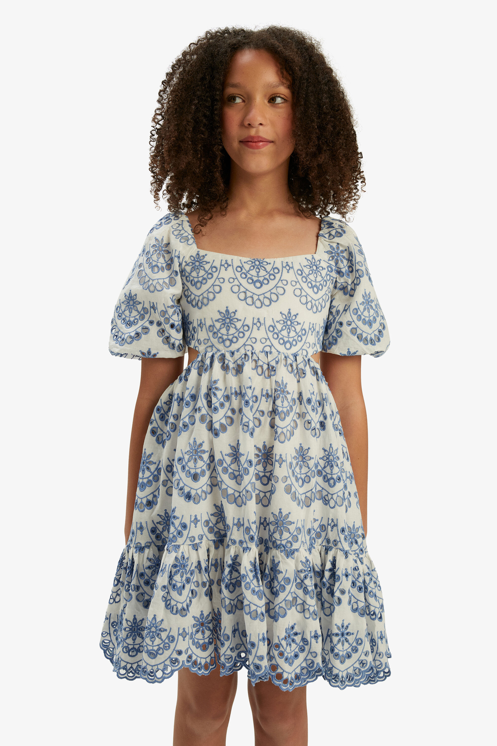 Robe Fille My SO Brand Taille 16 - Rayures Jaune - Coton - Sans Manches - Occasion Excellent état