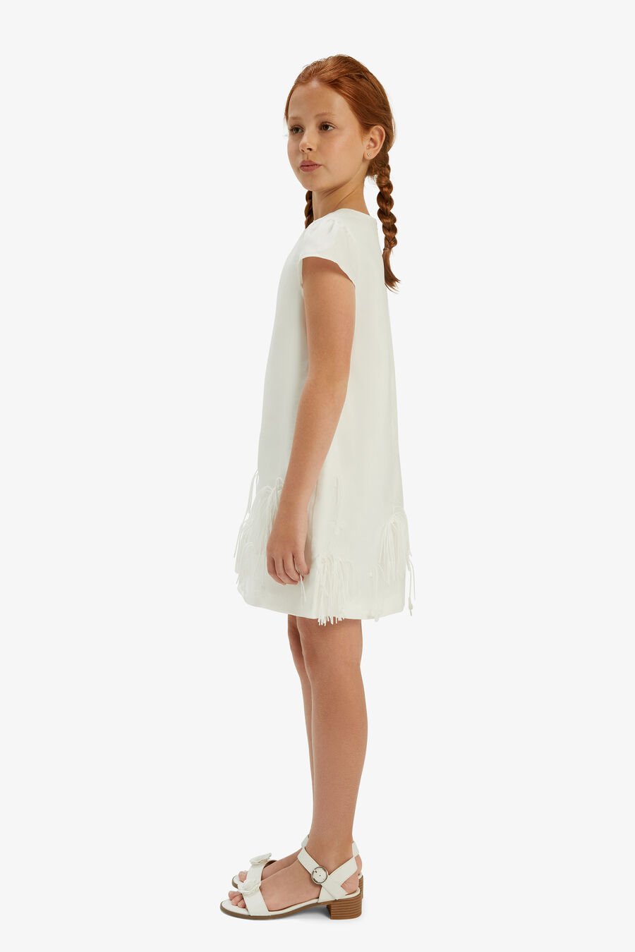 ZURI FLORAL DRESS in colour ORCHIDWHT