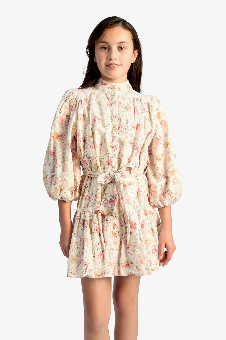ASHA MINI SHIRT DRESS in colour Vintage Floral