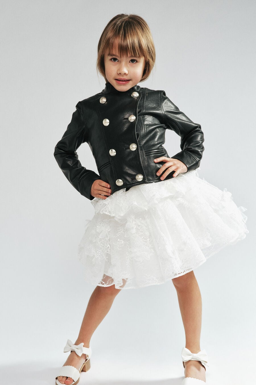 Girls Paris Faux Leather Jacket