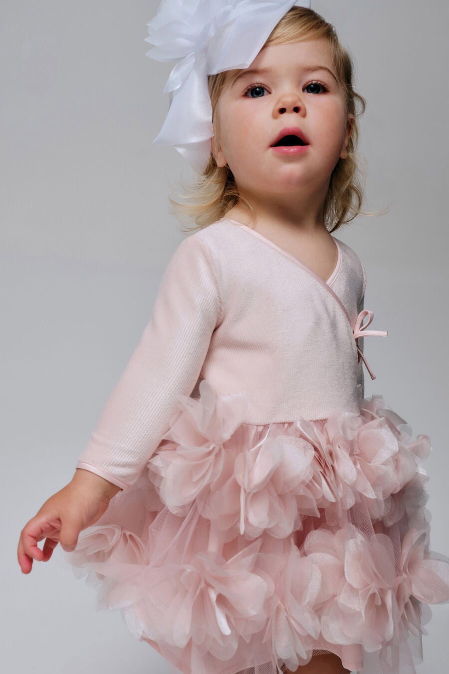 BILLIE ORGANZA  BALLET DRESS in colour SOFT PINK