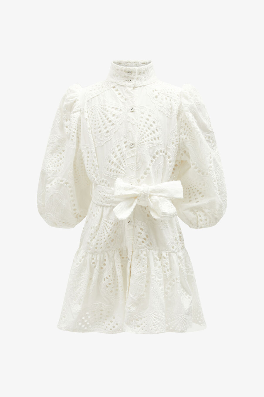 ASHA MINI SHIRT DRESS in colour ORCHIDWHT