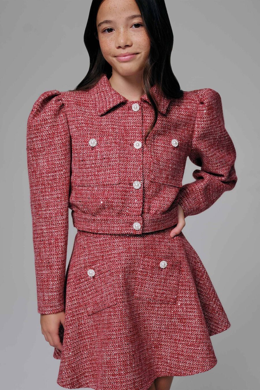 Girls Blair Boucle Set