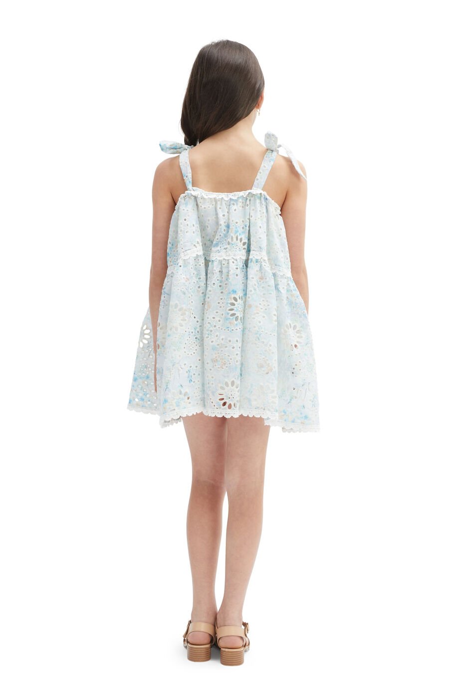 SYLVIE BRODERIE MINI DRESS in colour AUTUMN FL