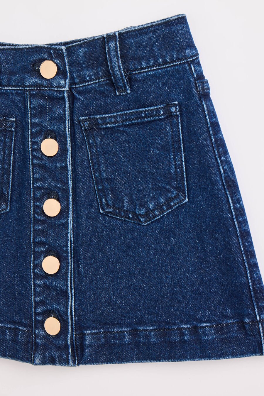 LORENZO DENIM MINI SKIRT in colour Dark