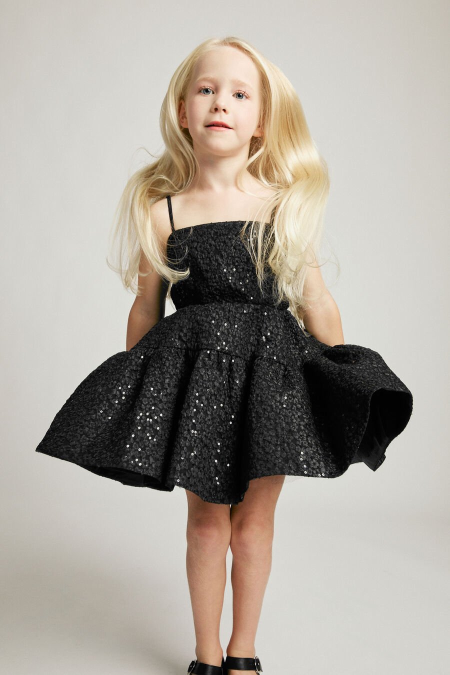 CELINE MINI DRESS in colour BLACK